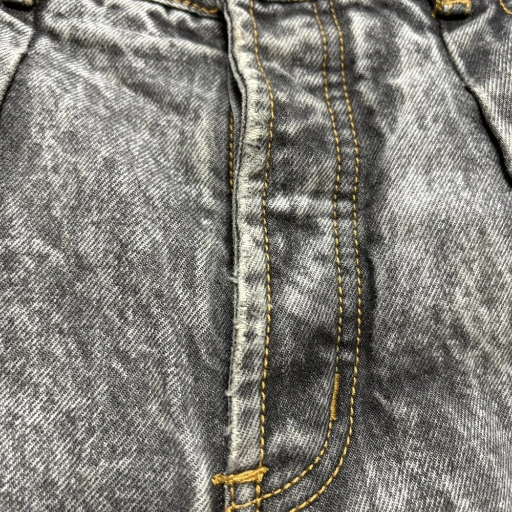 Vtg 80s Gap Jeans 32x30.5 Gray Relaxed Tapered Acid Wash Button Fly Denim Pants